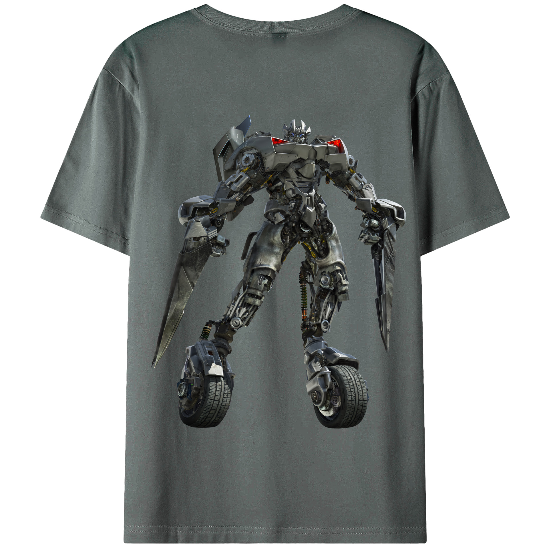 （画像用） Transformers トランスフォーマー 綿100％半袖Tシャツ（背面プリント）